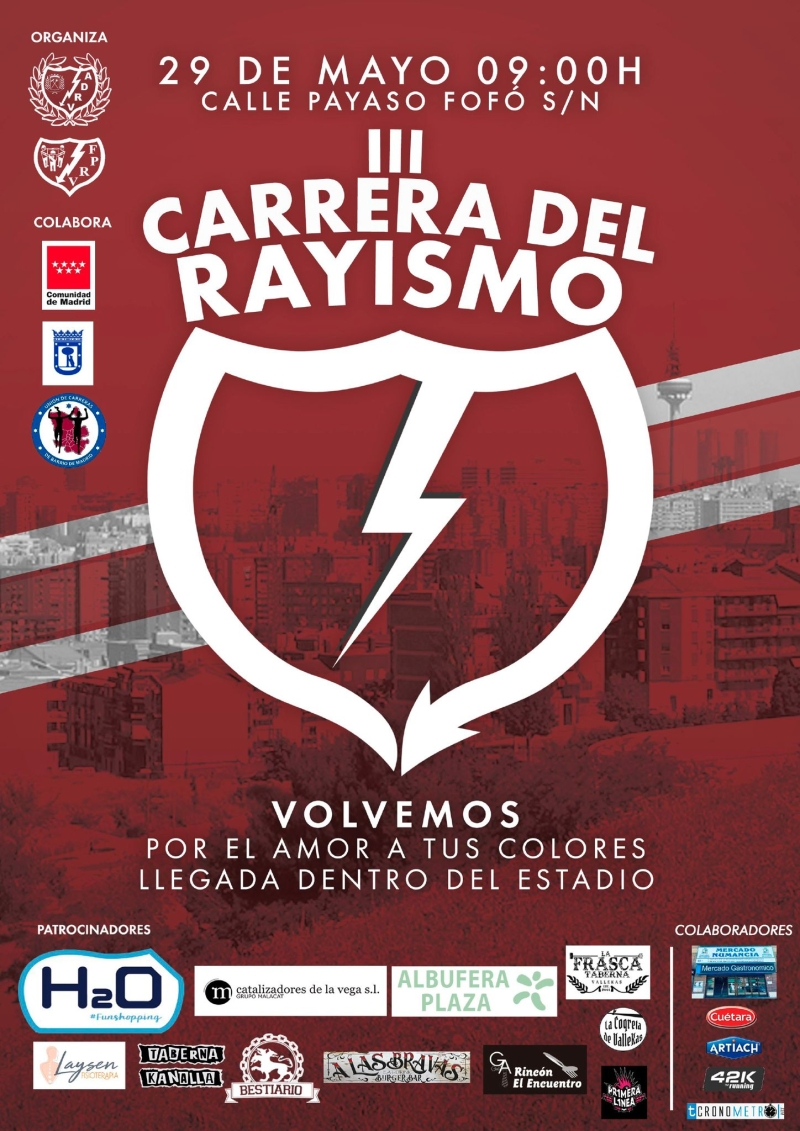 CARRERA DEL RAYISMO - Inscríbete