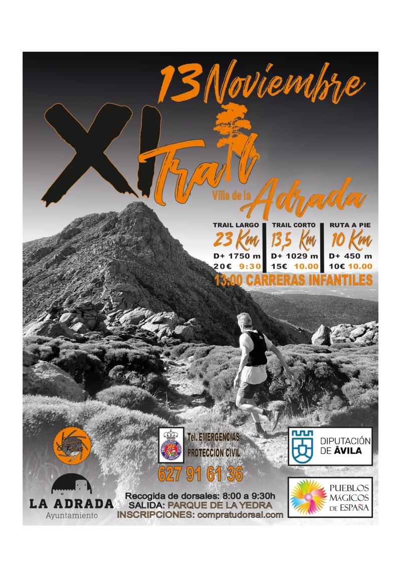 XI TRAIL VILLA DE LA ADRADA - Inskriba zaitez