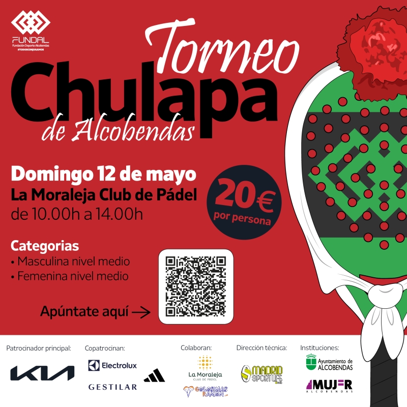 IV TORNEO DE PÁDEL “CHULAPA DE ALCOBENDAS” - Inscreva-se