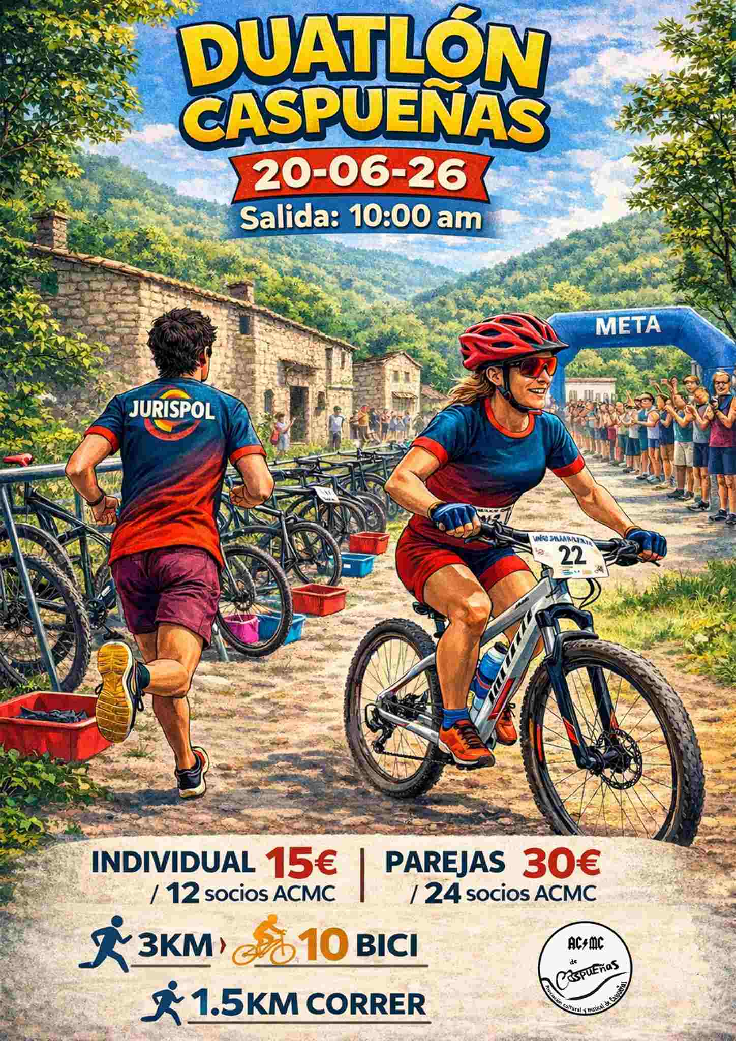 VI DUATLÓN CROSS SUPER SPRINT CASPUEÑAS - Inscríbete